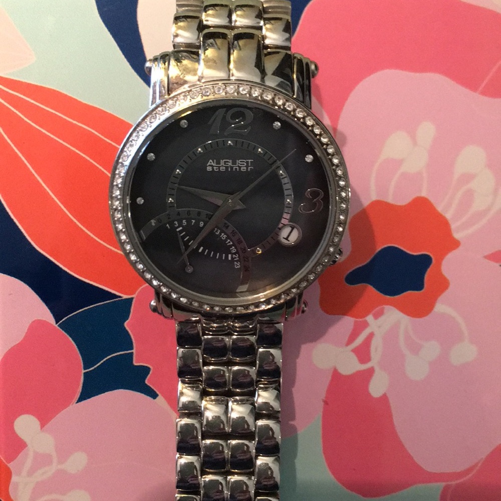 Diamond Bezel Watch - image 1